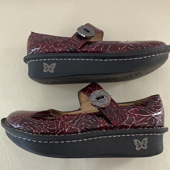 Alegria genuine leather shoes with Mary Jane style and Velcro closure. Size 36. - Picture 3 of 15